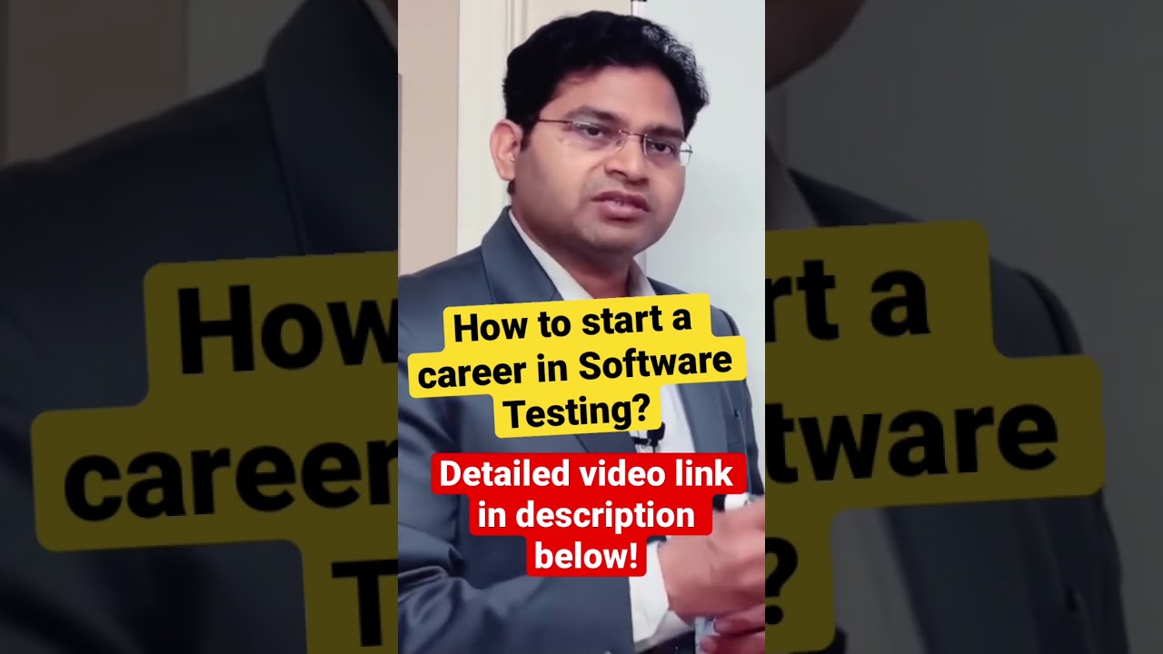 How to start a Career in Software Testing? #shorts