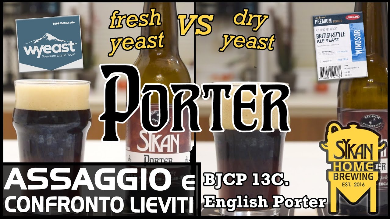 Tasting and Comparison of YEASTS on English PORTER | LIQUID vs DRY BRITISH ALE