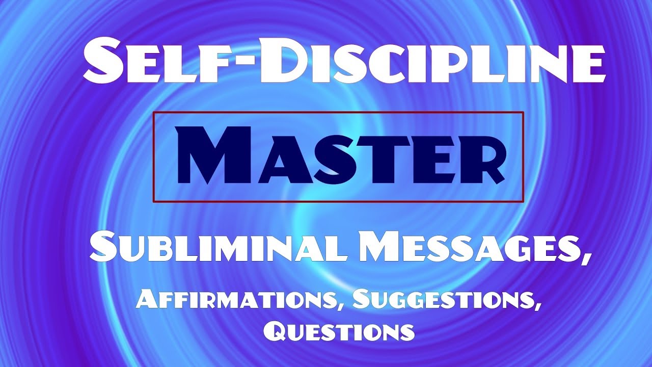 Become More Disciplined - Master Self Control - Subliminal Affirmations (Listen for 21 Days!)
