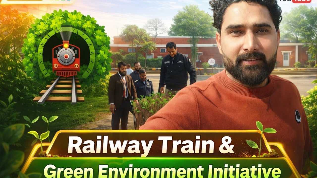 HOW WE ARE MAKING RAILWAY GREEN AGAIN MASSIVE PLANTATION GREEN ENVIRONMENT ECO FRIENDLY INSIDE RAIL