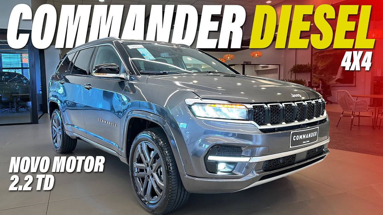 NOVO COMMANDER OVERLAND 2.2 TURBO DIESEL - Mais Potência e Torque No SUV de 7 Lugares!