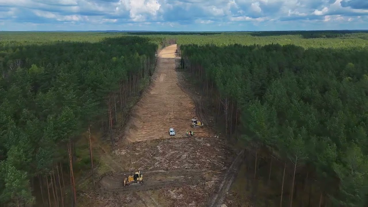 Postęp prac obwodnica DK 22 - Szwecja. kwiecień 2025