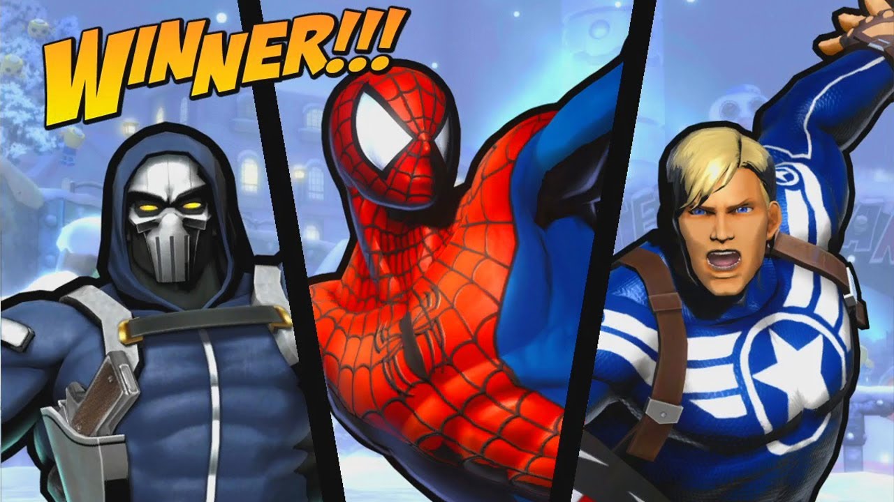 UMVC3 - SPIDER-MAN/TASKMASTER/CAPTAIN AMERICA ONLINE 2!