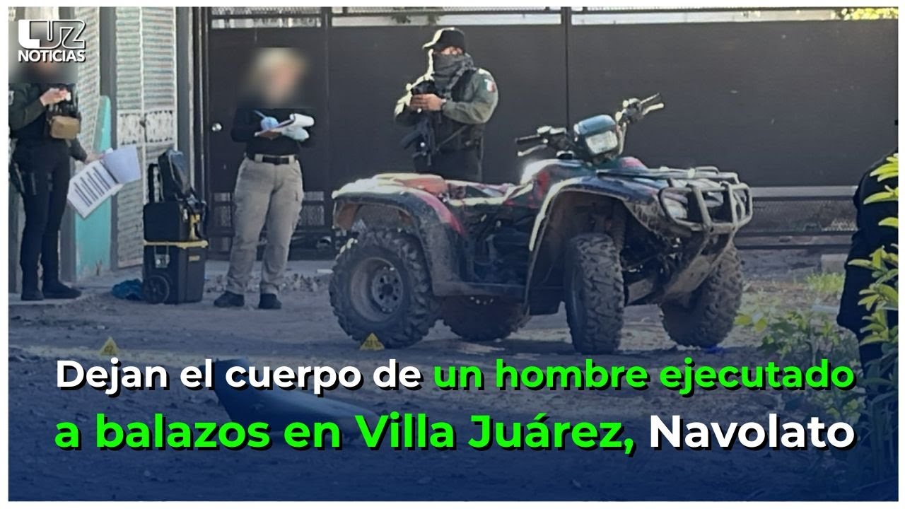 Dejan el cuerpo de un hombre ejecutado a balazos en la sindicatura de Villa Juárez, en Navolato