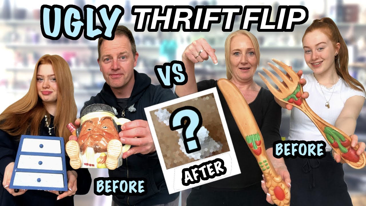 Transforming UGLY items Into CUTE Home Decor *THRIFT STORE MAKEOVER #1 | R STUDIOS
