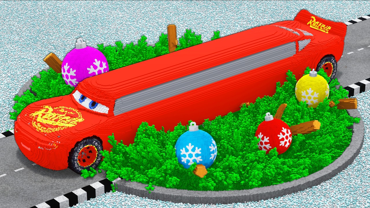 LONG CARS vs CHRISTMAS POTHOLES in Teardown