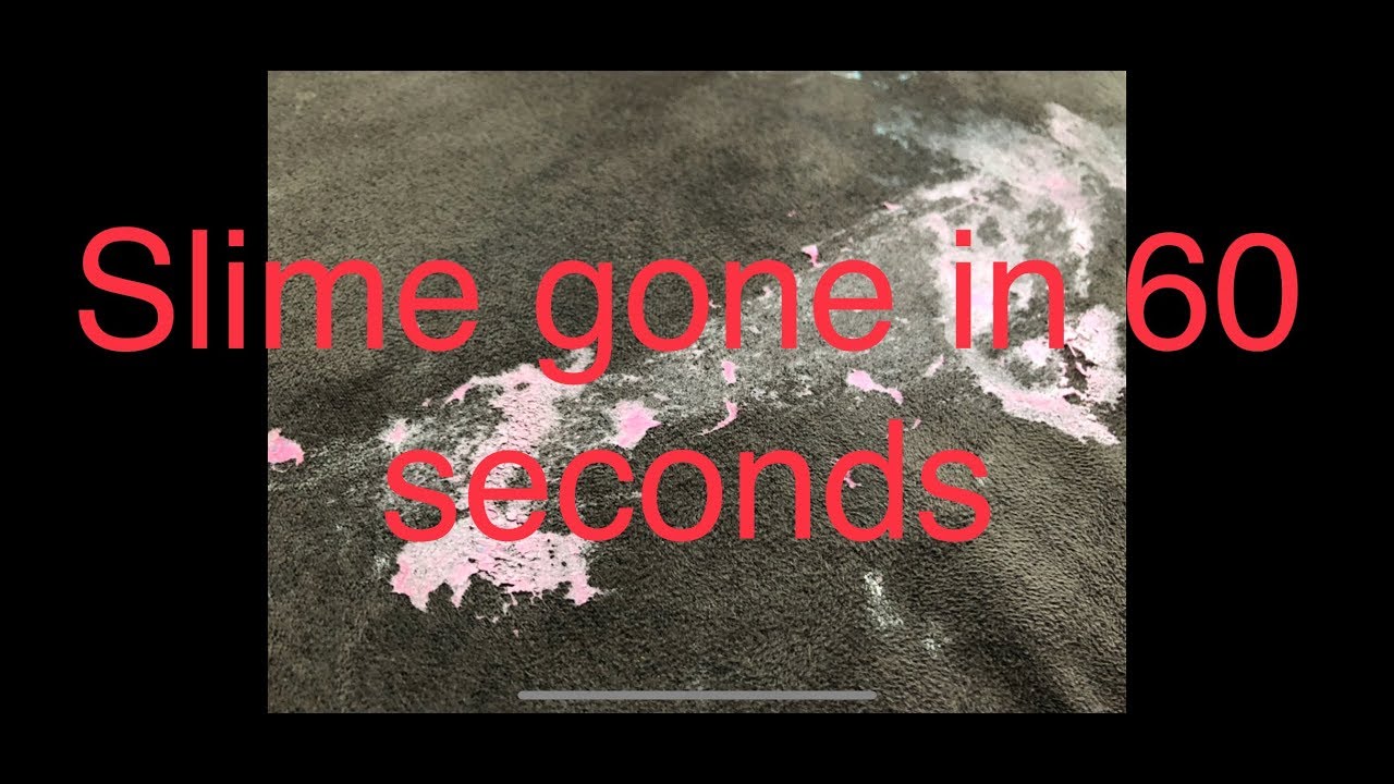 Best way how to remove slime from carpet clothes couch hair