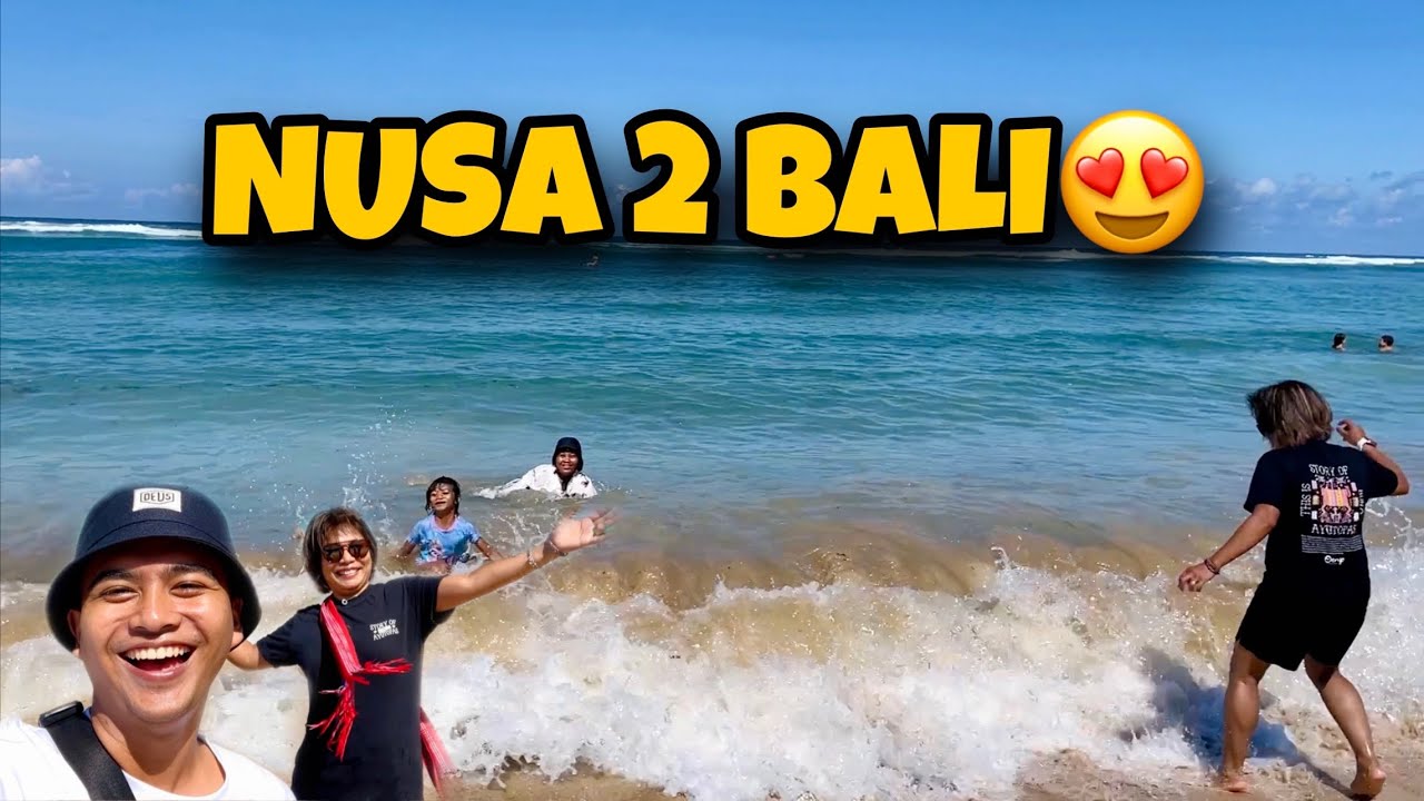 JALAN JALAN DI PANTAI NUSA 2 BALI‼️ BANUNG SAMA ADEK ALICE BERENANG DI LAUT😍|| DAILY VLOG ||