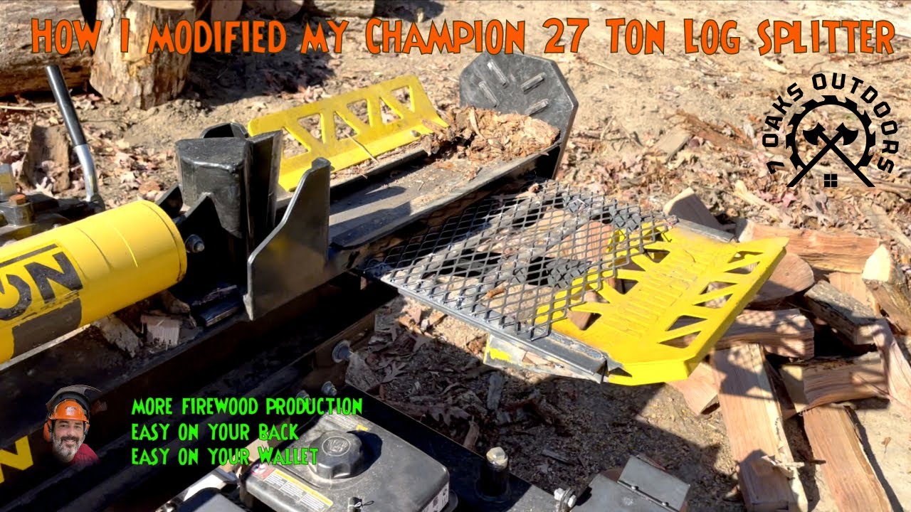 How I modified my 27 Ton Champion log splitter