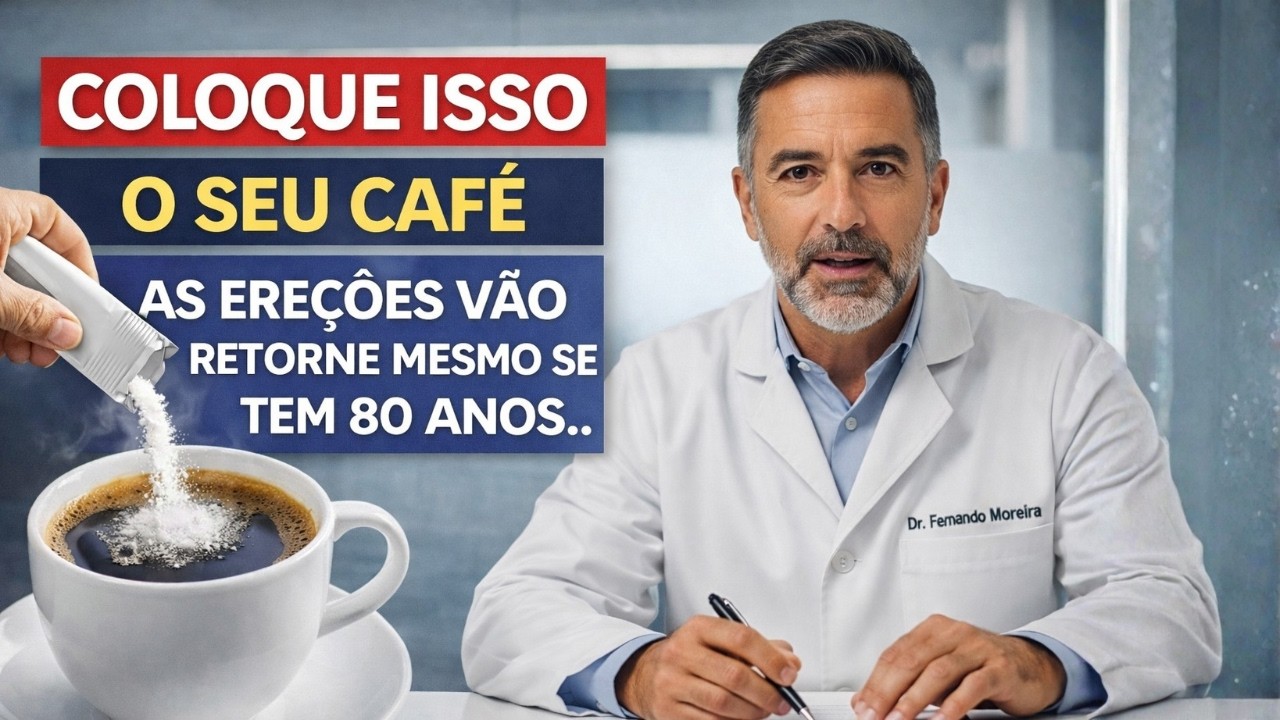 Urologistas: Ponham ISTO no vosso café e as erecções voltam mesmo aos 80 anos...! || Dr. Fernando