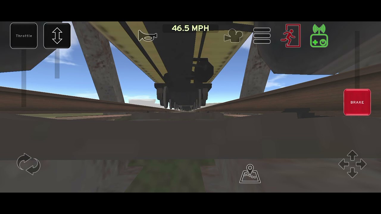 Freight train roars over camera