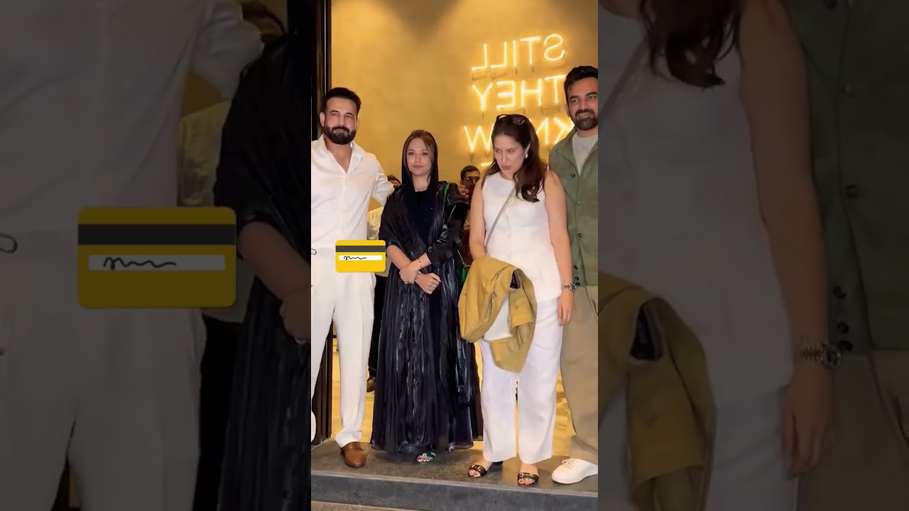 Irfan Pathan with wifey Safa Baig, Zaheer Khan and wifey Sagarika Ghatge 💖💖