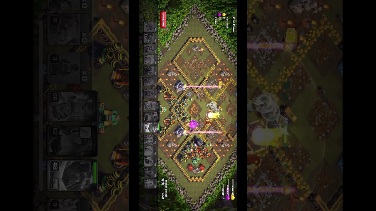 How did I get an infinite battle in clash of clans