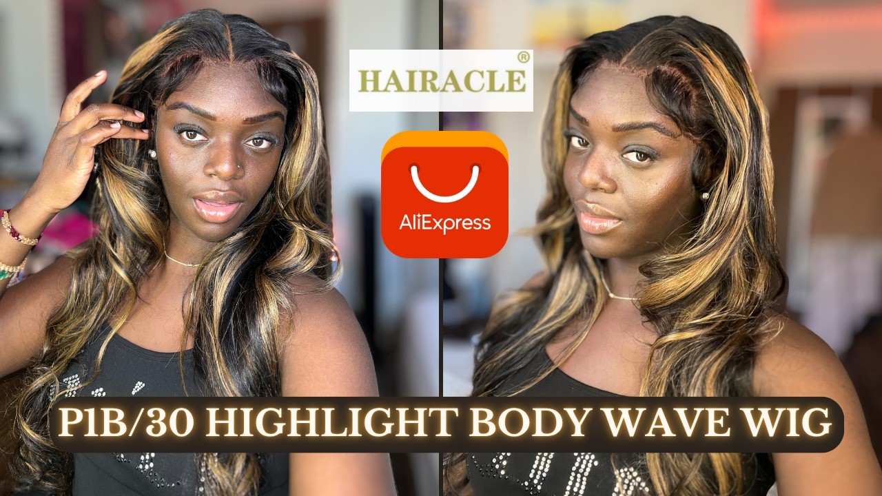 P1B/30 Highlight Wig by HAIRACLE AliExpress| Install & Bombshell Curls