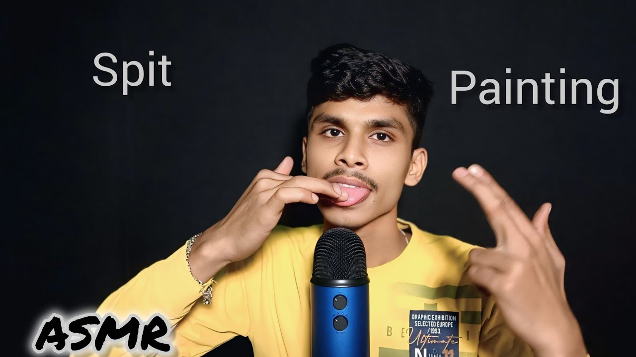 ✨ Intense Spit Painting ASMR for Sleep.