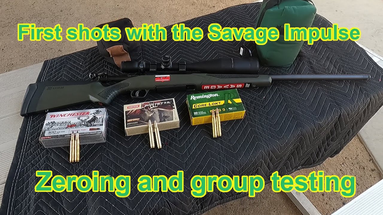 Первые выстрелы с Savage Impulse в 300 Win Mag