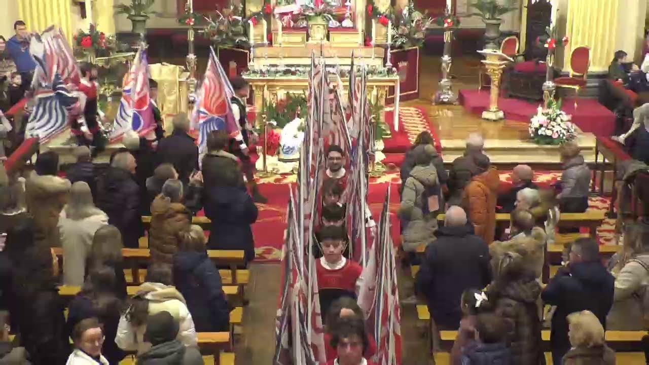 ABANDERADOS ITALIANOS ANTE SAN FERMIN