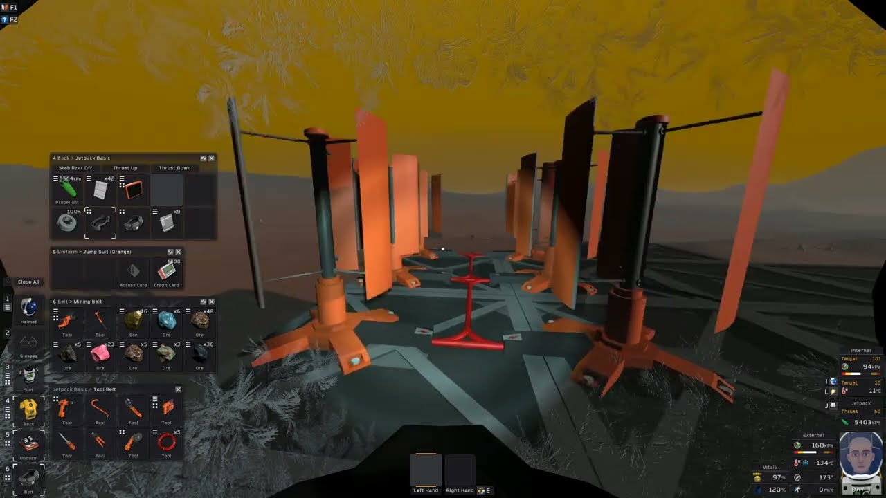 Stationeers Mod Planet Titan Run Through Ep2. Adjusting the base and plan for almost daily storms.