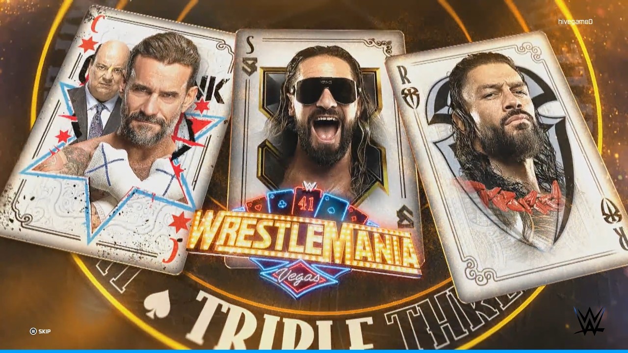 CM Punk Vs Seth Rollins Vs Roman Reigns - WWE 2K26 Showcase Mode - WWE 2K26 Legendary Gameplay