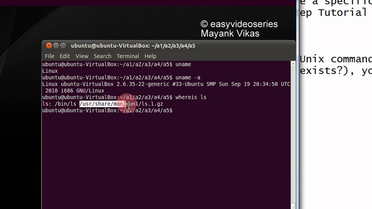 How To Use whereis command to find out where a specific Unix command exists Linux Tutorial