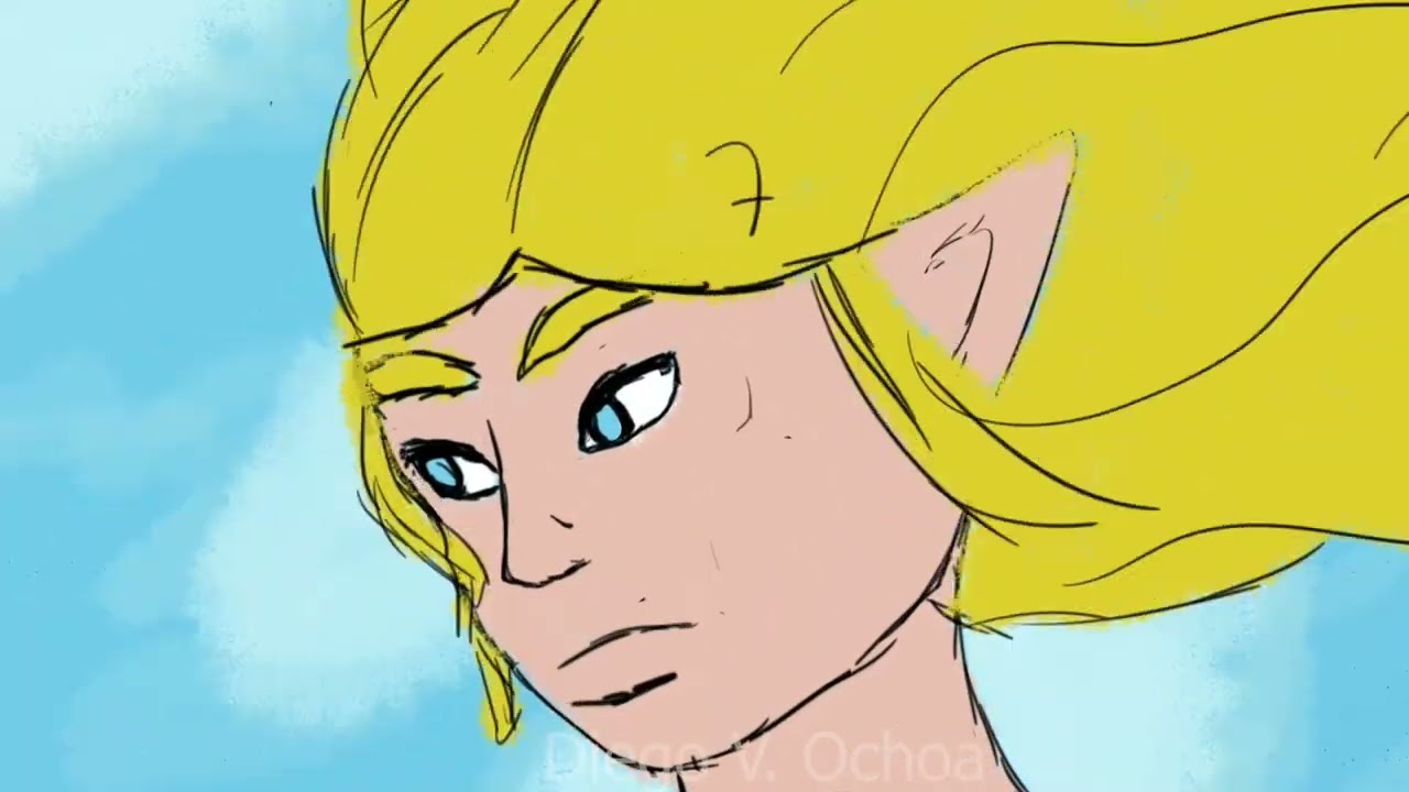Hylia and the Crimson Loftwing (Zelda animation test)