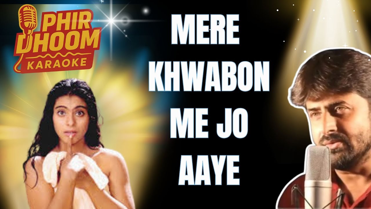 🎤 Mere Khwabon Mein Jo Aaye Karaoke | DDLJ | Lata Mangeshkar | Lyrics | Female Karaoke Track