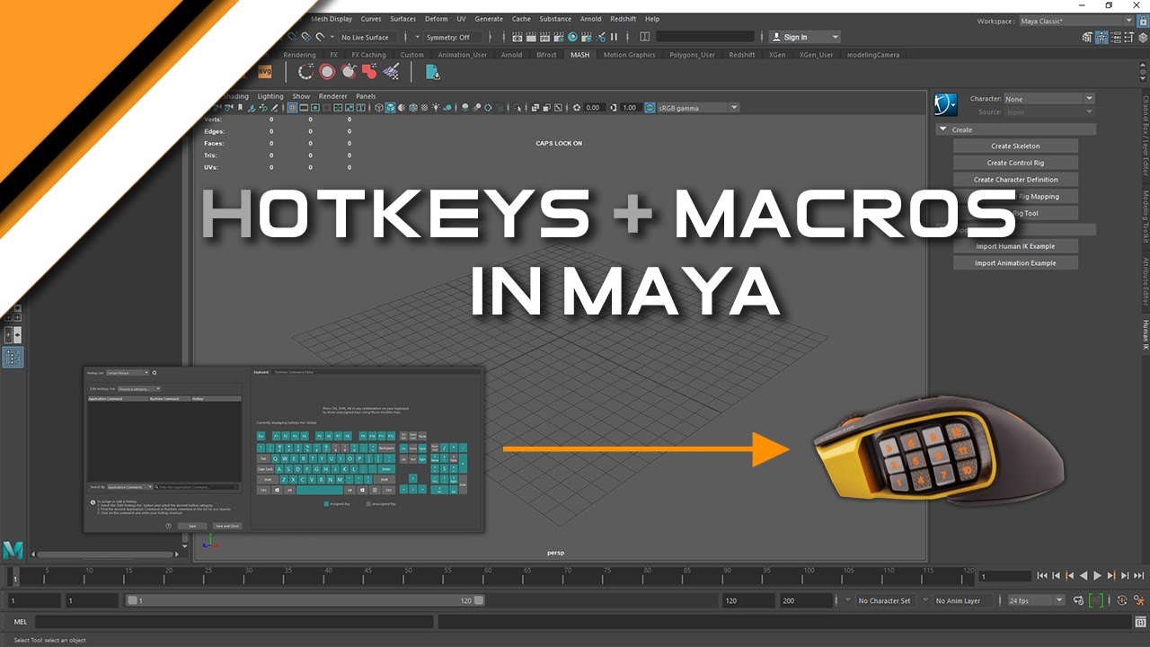 Maya - Setting up Hotkeys and Mouse Macros
