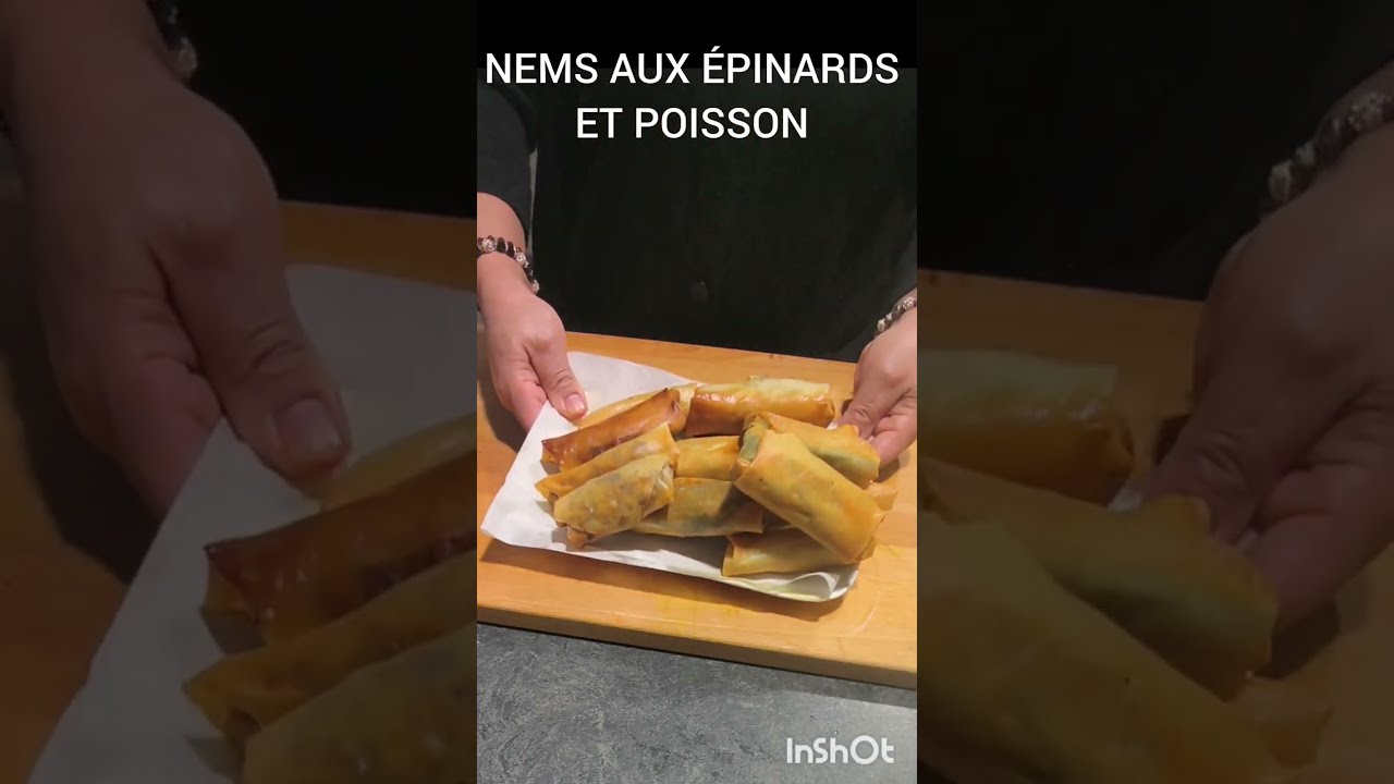 Nems épinards et poisson/Croustillants et légués pour le Ramadan/chhiwats zine bladi