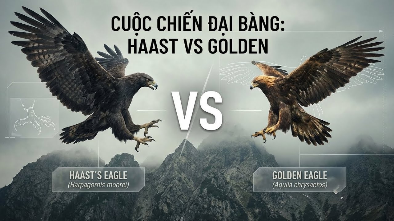 Đại Bàng Haast vs Đại Bàng Vàng: Kẻ Săn Người Tiền Sử hay Vua Bầu Trời? | PRIMAL VS.