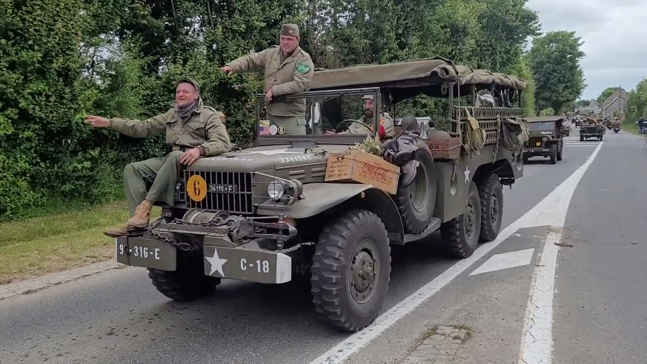 2024 Normandy WWII D-Day Convoy! Over 300 vehicles!