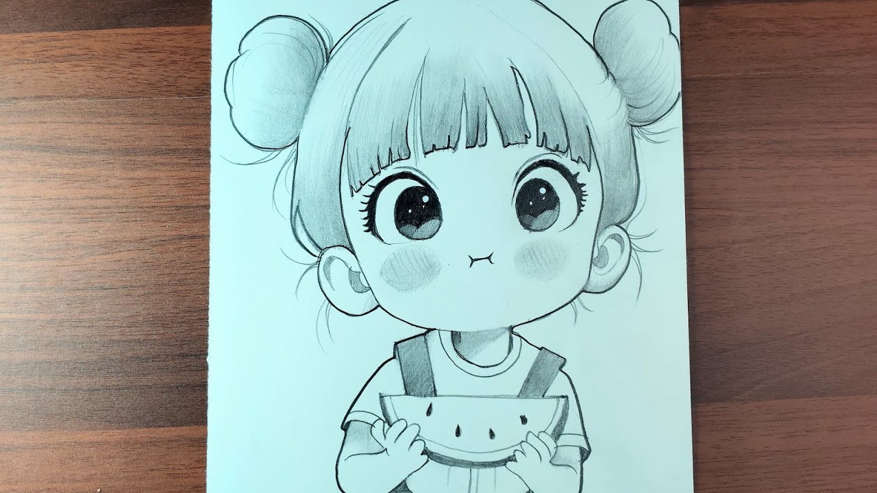 How to draw a anime girl | The Drawing of cuteness 🩷 | step by step 
