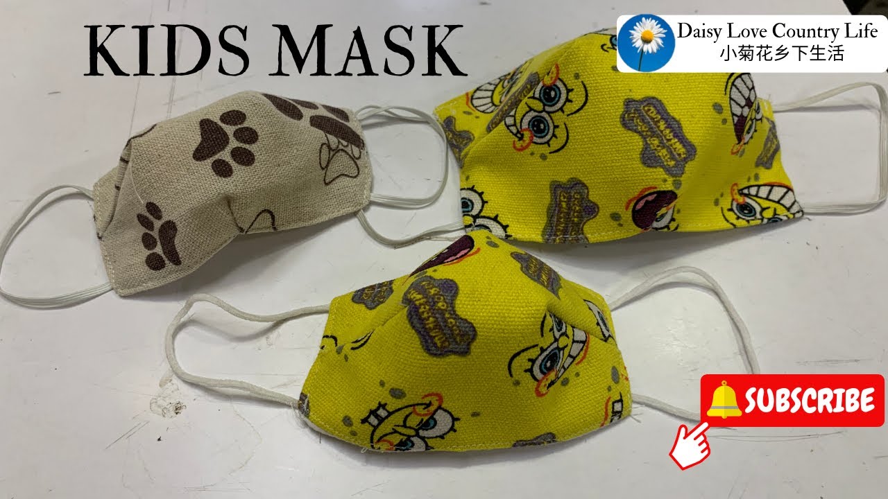 How to make Children Face Mask/ DIY Face Mask For Kids/ Sewing Face Mask Tutorial