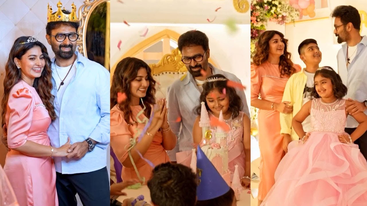 Sneha Daughter Aadhyantha 6th Birthday Celebration Video ❤️🎂| Sneha 💕 Prasanna Family Celebration