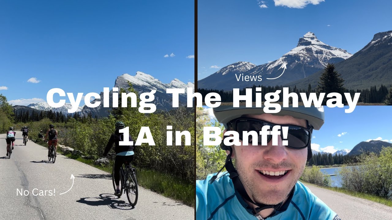 Cycling the Closed Bow Valley Parkway 1A in Banff National Park!