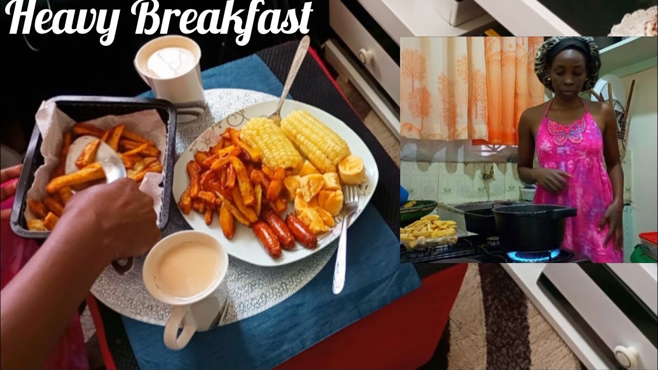 Preparing Golden Crispy Matoke {Green Bananas} | Heavy Breakfast