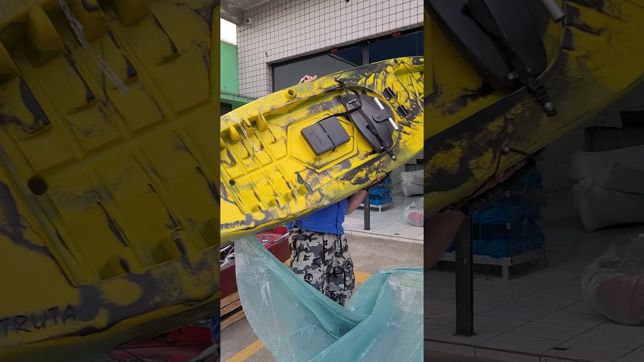 Apresentando o Caiaque Caiaker Truta Camuflado Verde parcelo em até 24 x envio pra todo Brasil