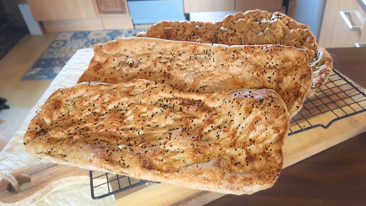 Persisches Naan E Barbari Fladenbrot - Langzeitgare, lecker und einfach gemacht! 