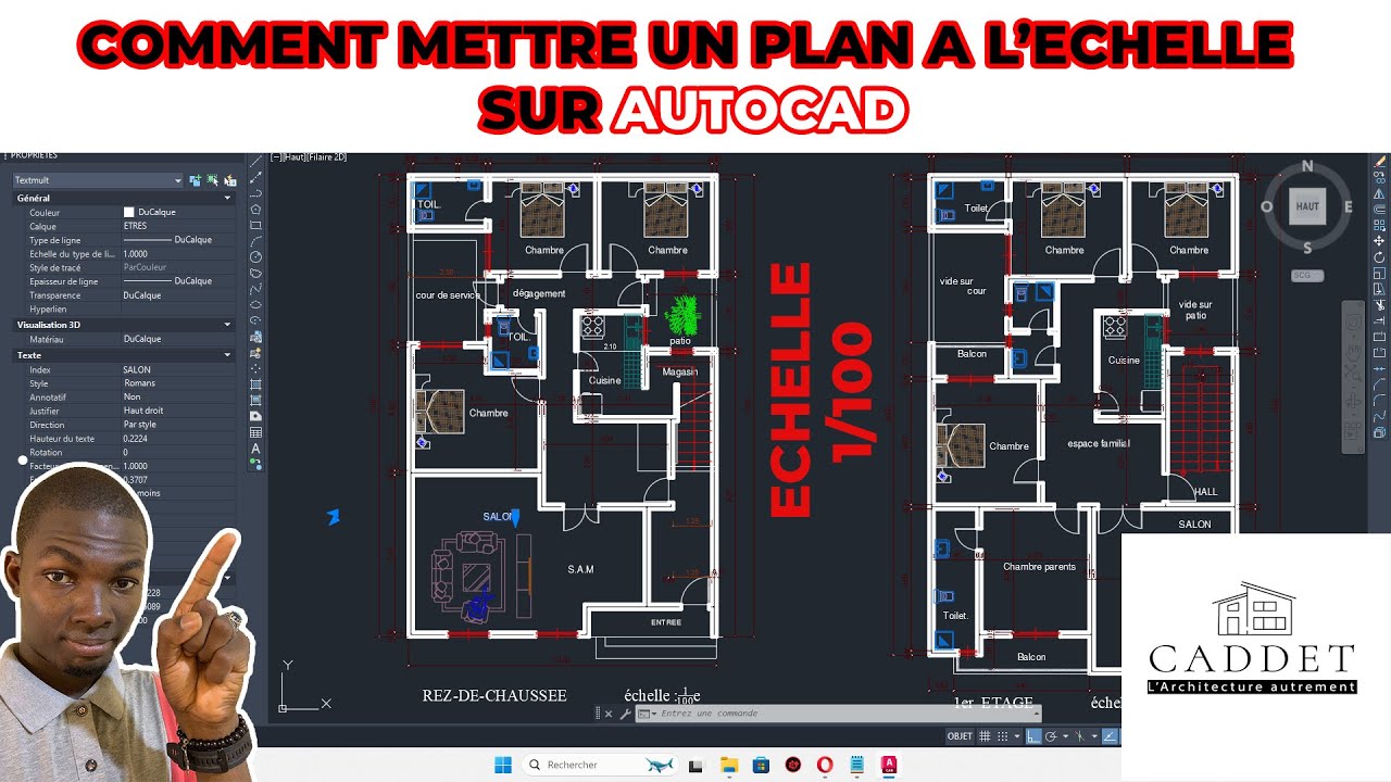 COMMENT METTRE UN PLAN A L'ECHELLE AVEC AUTOCAD