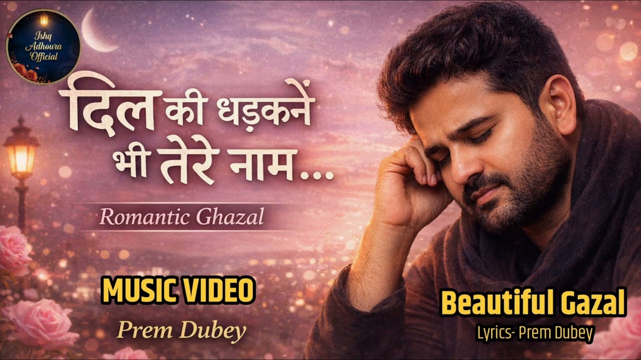 दिल की धड़कनें भी तेरे नाम हो गईं -Dil Ki Dhadkane खूबसूरत हिंदी ग़ज़ल