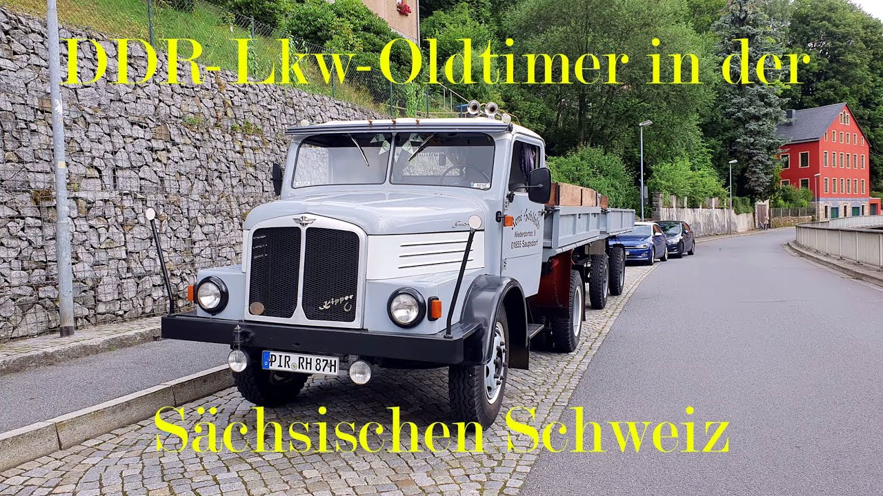 DDR-Lkw-Oldtimer unterwegs in der Sächsischen Schweiz