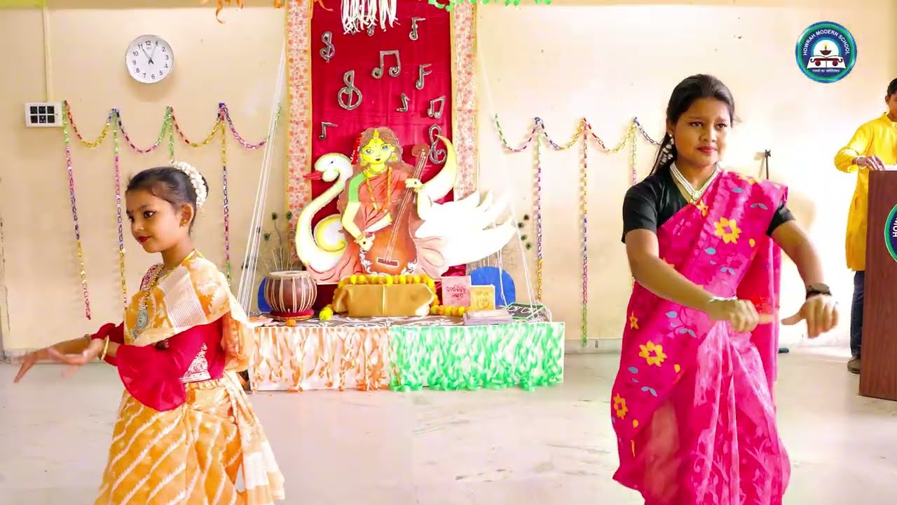 Howrah Modern School Saraswati Puja Celebration 2026 | Cultural Program Highlights