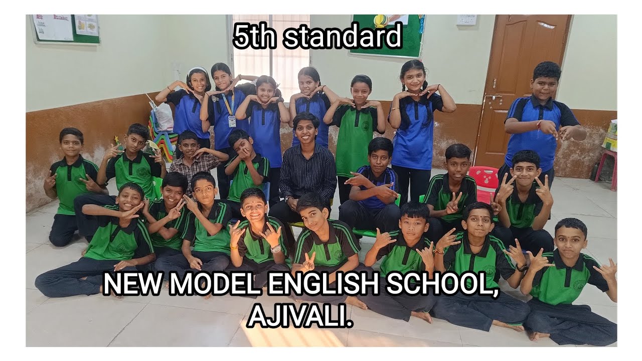 स्वर्गात आकाशगंगा_ कृतीयुक्त आनंदीदायी गीत_ (STD _5th students) New model english school ajivali. 