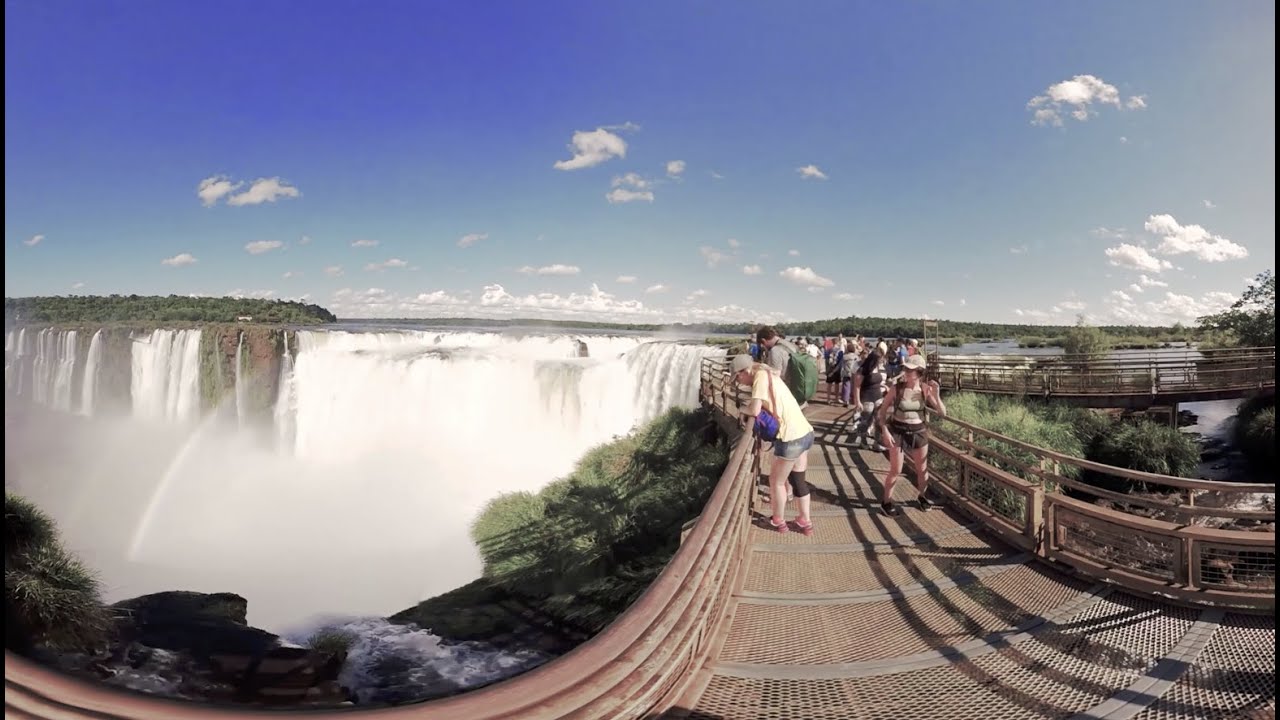 Video 360º - Cataratas del Iguazú, Misiones. Recorrido por las pasarelas y excursión en gomones.