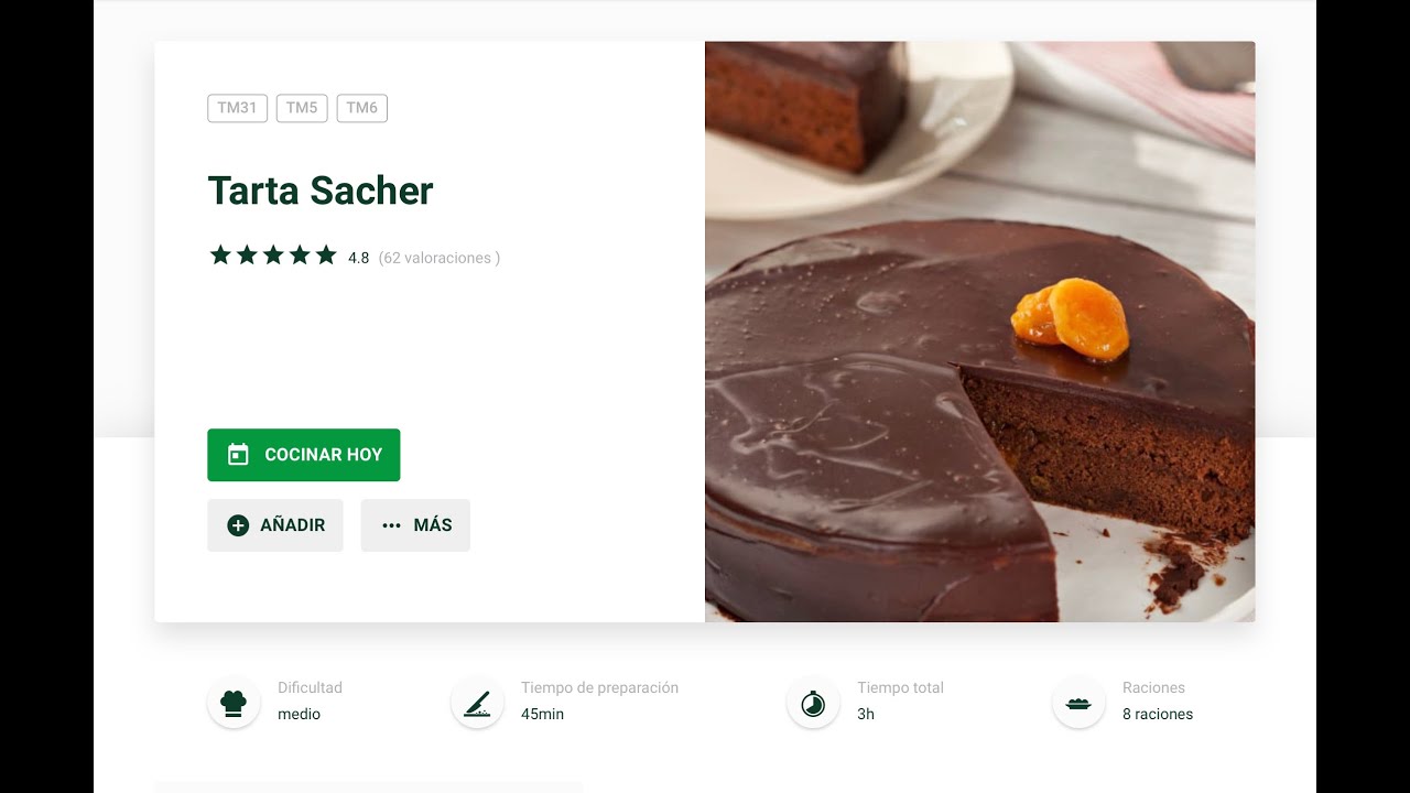 Tarta Sacher con Thermomix®