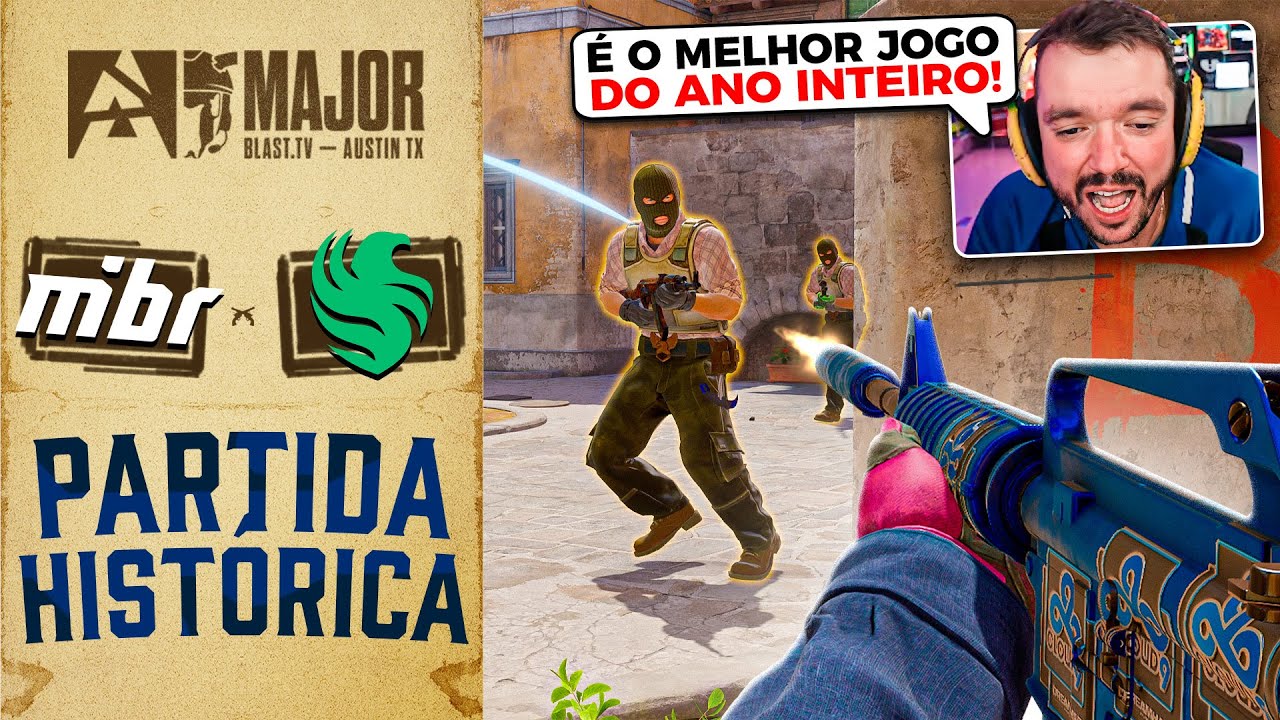 PARTIDA HISTÓRICA DO MAJOR!! MIBR vs FALCONS - STAGE 2 BLAST AUSTIN MAJOR DIA