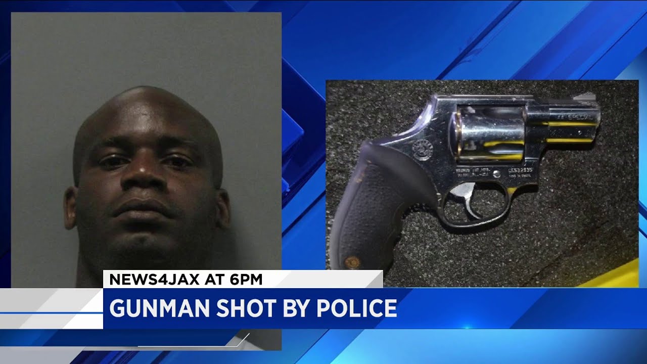 Gunman shot by police