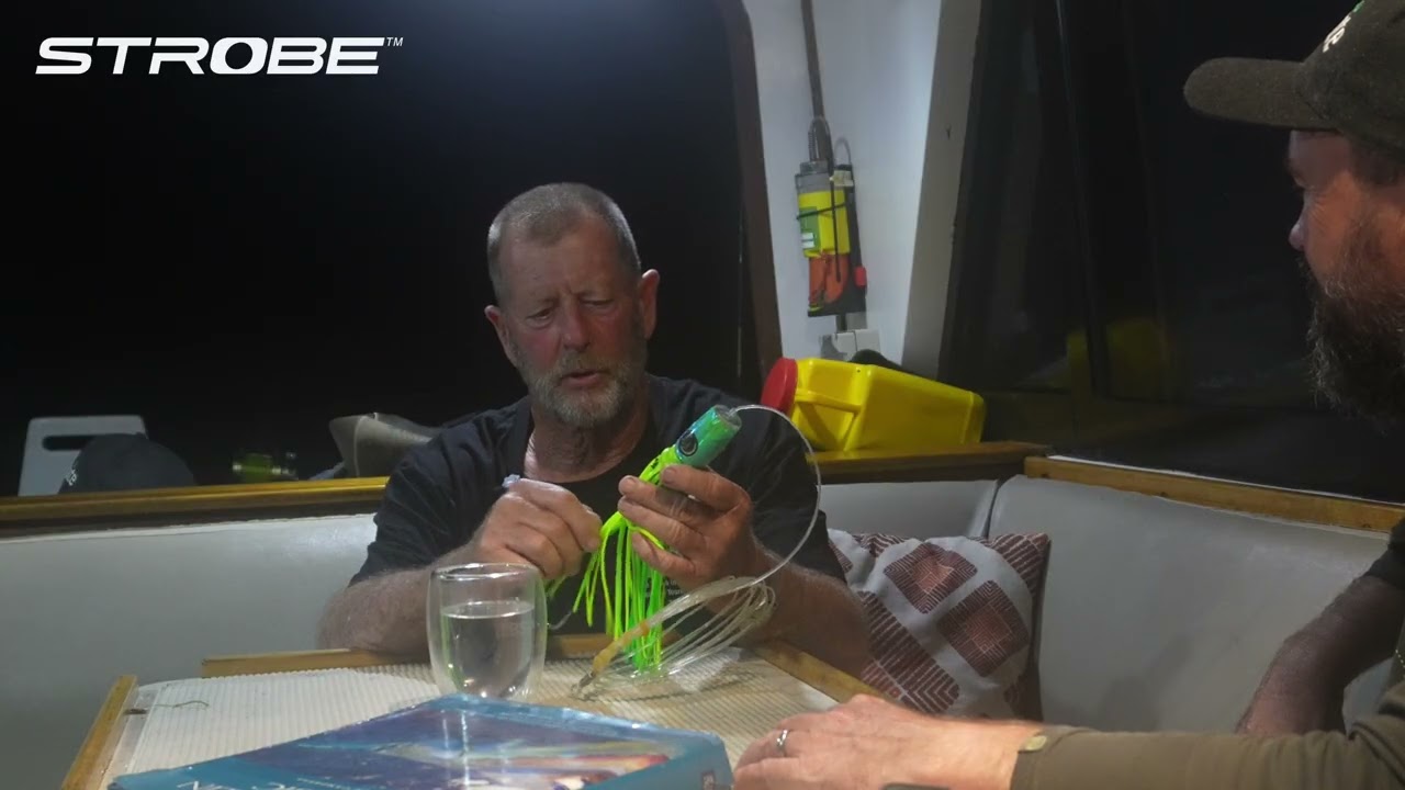 Captain Steve Campbell demonstrates the STROBE lure