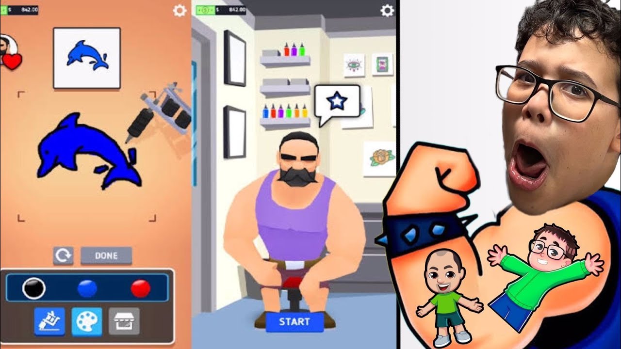 FIZ MINHAS MELHORES TATUAGENS (Jogos de Celular )