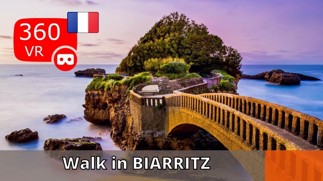 360&deg; views of France : Today a walk in Biarritz