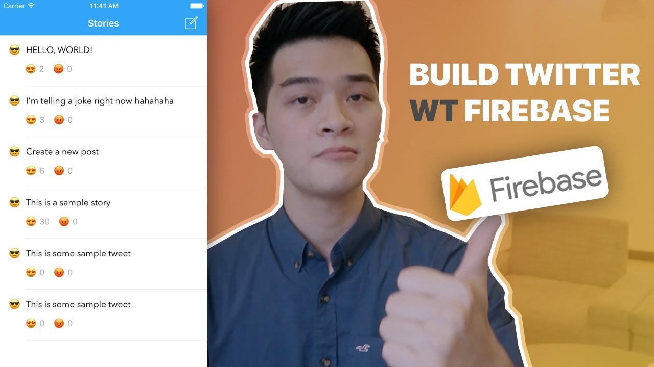 FIREBASE iOS TUTORIAL - BUILD TWITTER USING FIREBASE